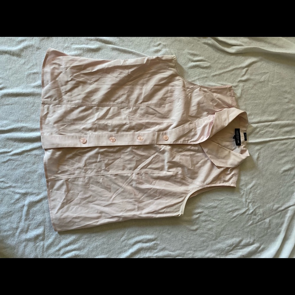 Jones of New York pink sleeveless blouse size 14 juniors.